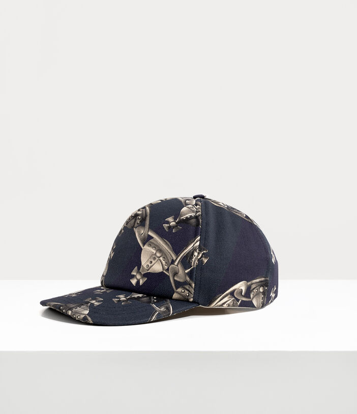 Vivienne Westwood MULTI PRINTED ORB CHAIN BASEBALL CAP